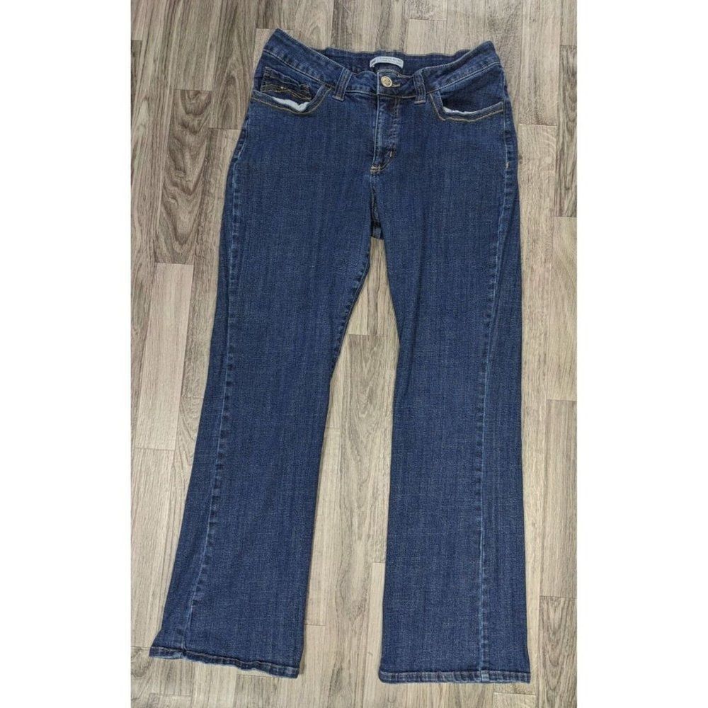 Lee Slender Secret Lower On Waist Sequins Denim Blue Jeans